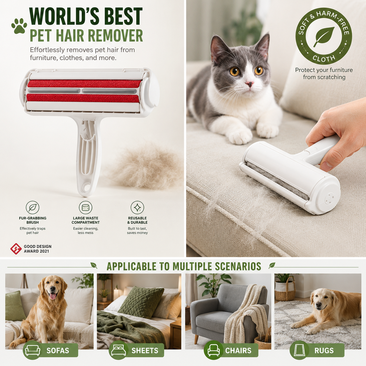 Pupvera FurAway Pet Hair Remover