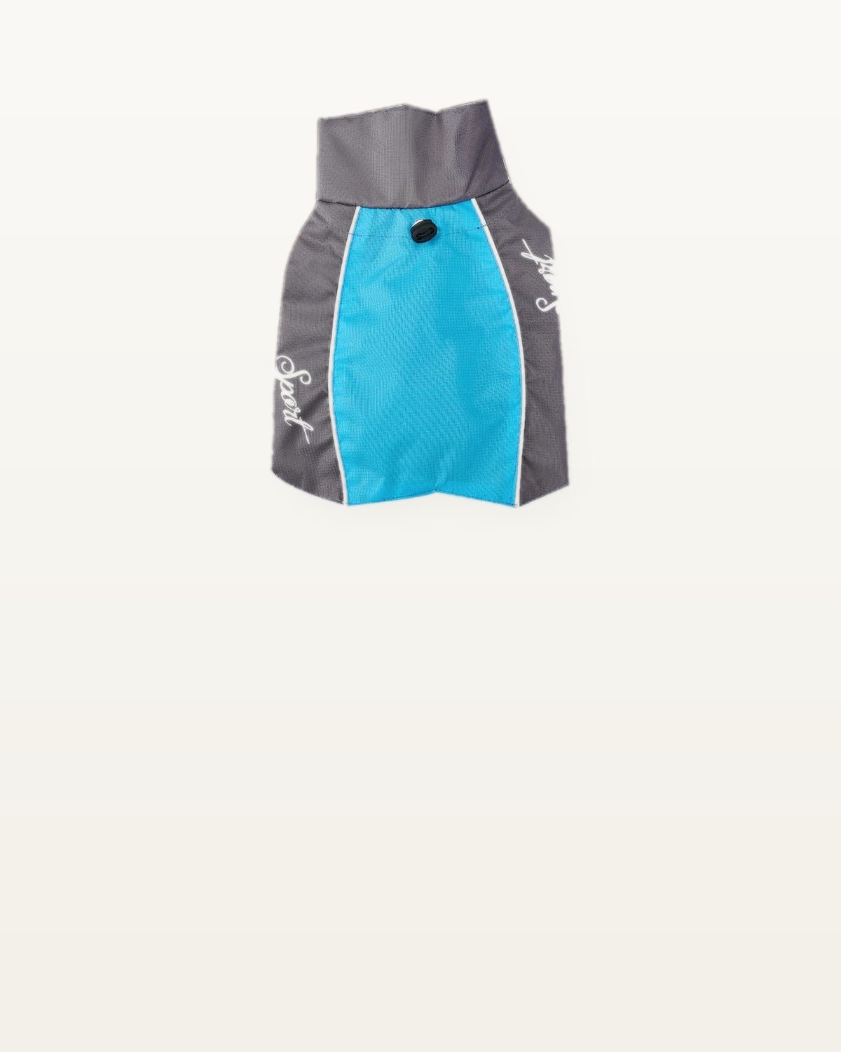 Pupvera AquaShield blue and gray dog rain jacket